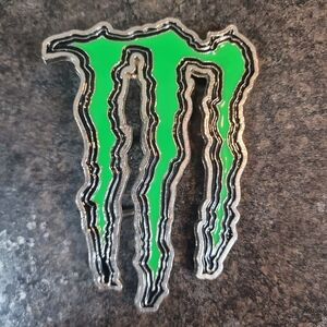 Green and Black Monster Energy Belt Buckle